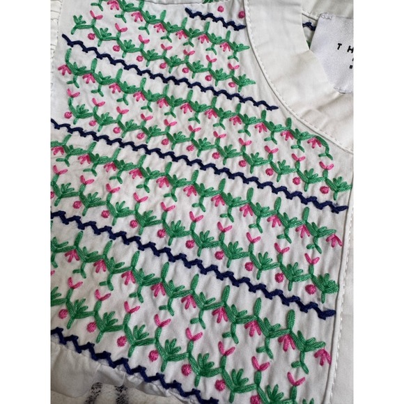 The Shirt Rochelle Behrens Embroidered Saylor Blouse Top Tuckernuck Small - Picture 4 of 11